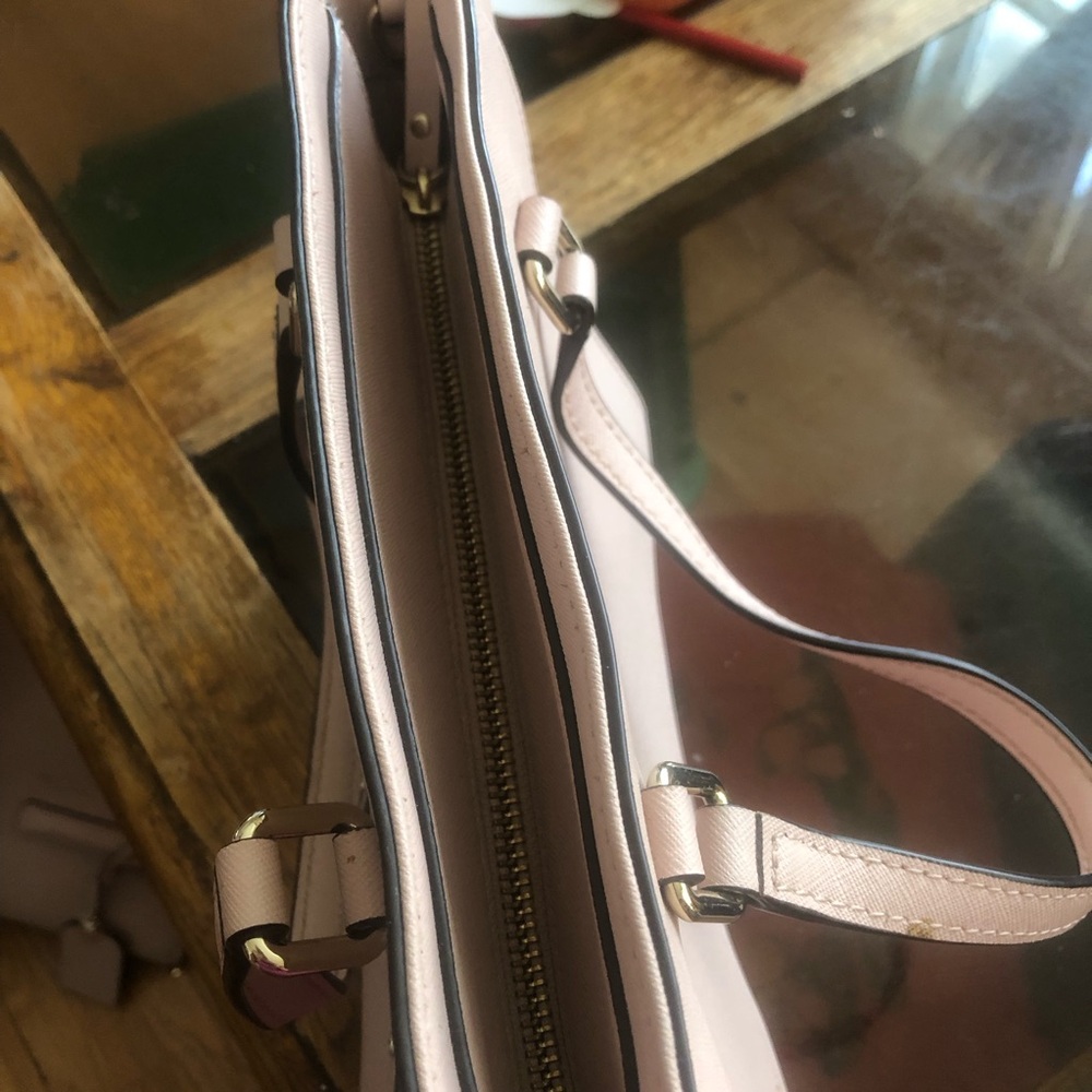 Kate Spade Jeweled Hadlee Pink Leather Cross Body - Picture 6 of 10